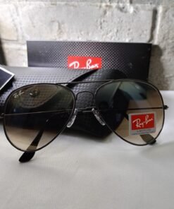 ray ban aviator brown shade sunglasses