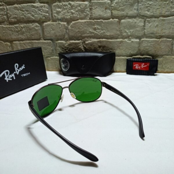 Alternative view of rayban gun metal sunglasses premium quality