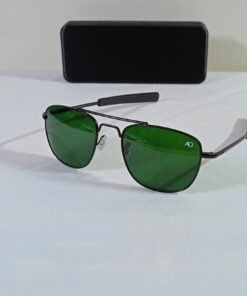 AO sunglasses black-green lens