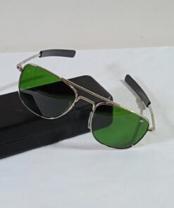 AO sunglasses silver -green lens