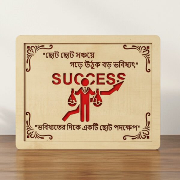 কাঠের কারুকাজ করা মানি সেভিং বক্স (জমানোর ক্যাপাসিটি ১.৫ লক্ষ টাকা)