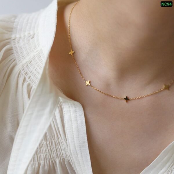Alternative view of 5 Star 22K Gold Necklace NC02